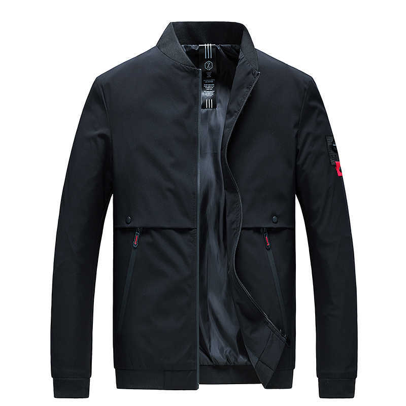 

New Jacket Men Fashion Spring Autumn Zipper Outerwear casual Mens Jackets Sportswear Outerwear Males Jackets Chaqueta Hombres 8 X0621, Wine red