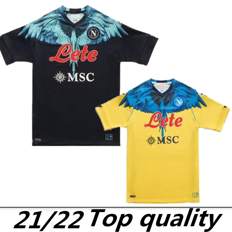 

top Thai 2021 2022 Napoli Soccer Jerseys MARADONA Maglietta da calciatore OSIMHEN INSIGNE 21 22 SSC Naples Kits MAGLIA MERTENS Football Shirt