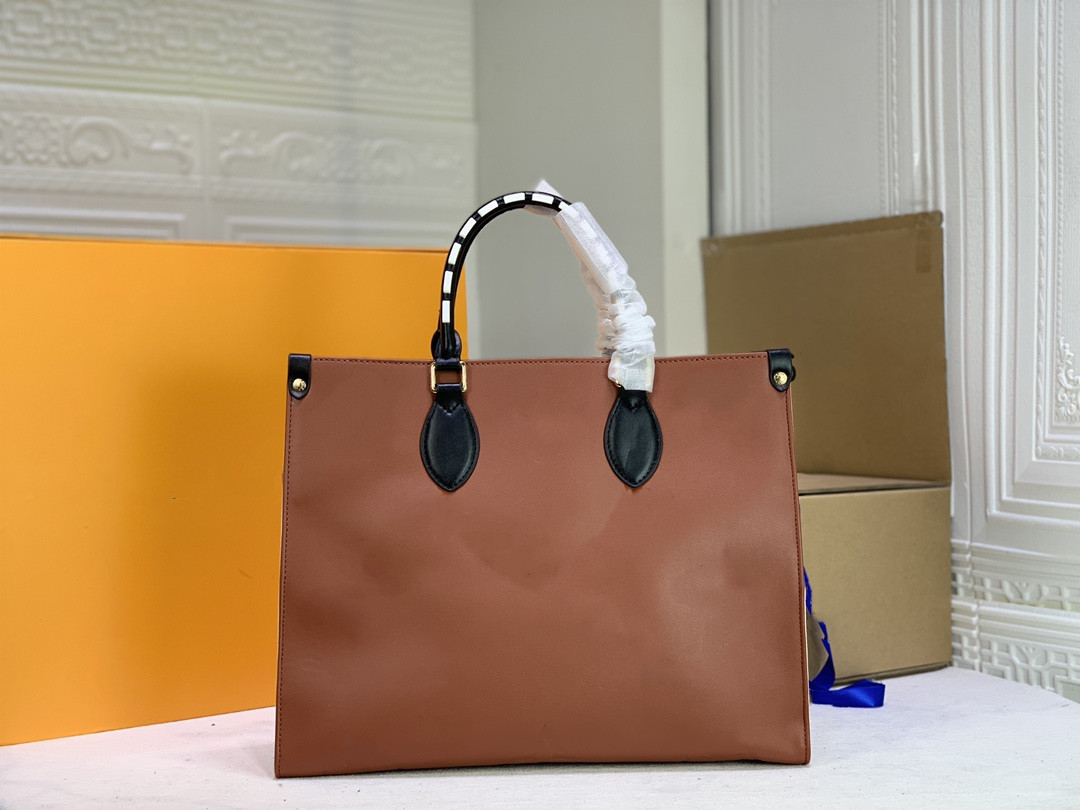 

Woman Handbag designer handbags Totes Classic Flower Brown With Original Bags Serial Number purse Large Shopping Package Shoulder 00, A1