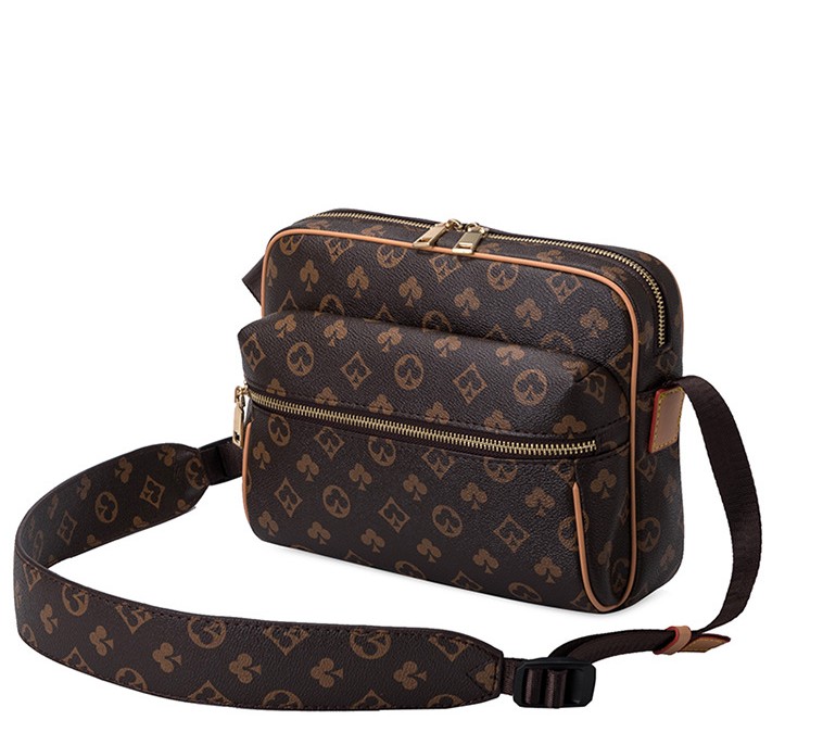 

Shadow Leather Messenger Bag Soft Mono Mens Womens Crossbody handbag Man Shoulder Bags Embossed Purse Letter Print brands wallets, Withlogo