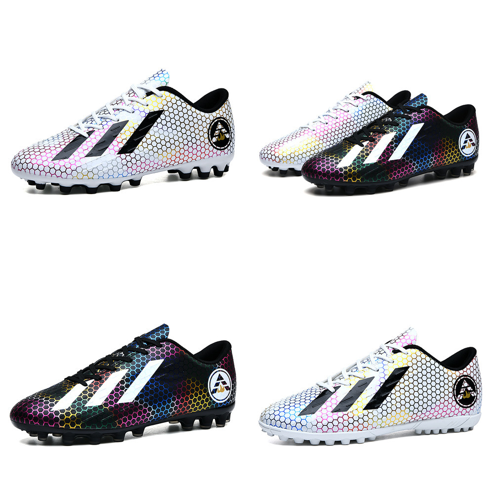

Football Shoes Men Sneakers High Quality Training Cleats Outdoor Waterproof Sport Boys Soccer Zapatilla De Futbol Hombre 210712, A328white