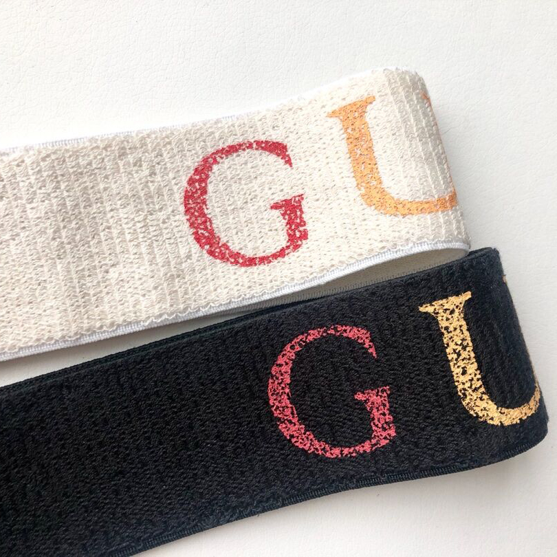 

2021 Luxury Designer Colorful With Letter Words Stripe Elastic Headband for Party Headbands Black White Fashion Brand Hair Bands Women Men R, Silver