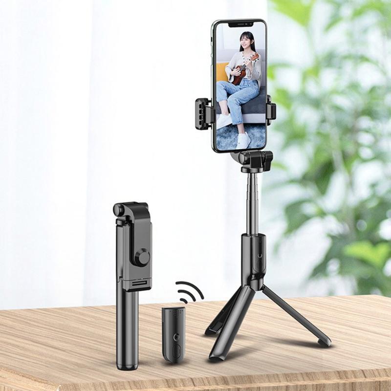 

R1s Selfie Stick With Fill Light Extendable Wireless Remote Control Tripod Mobile Phone Accessories Monopods