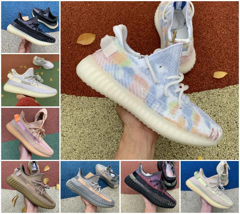 

2020 Comfort Mens Running Shoes Women Sports Sneakers Kanye West Desert Sage Static Earth Zyon Tail Light Cinder V2 With Ball Size 36-46