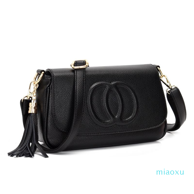

Evening Bags Brand Tassel Handbags For Women 2021 Designer Luxury PU Leather Crossbody Ladies Small Shoulder Bag Purse And Handbag Black, Redwine