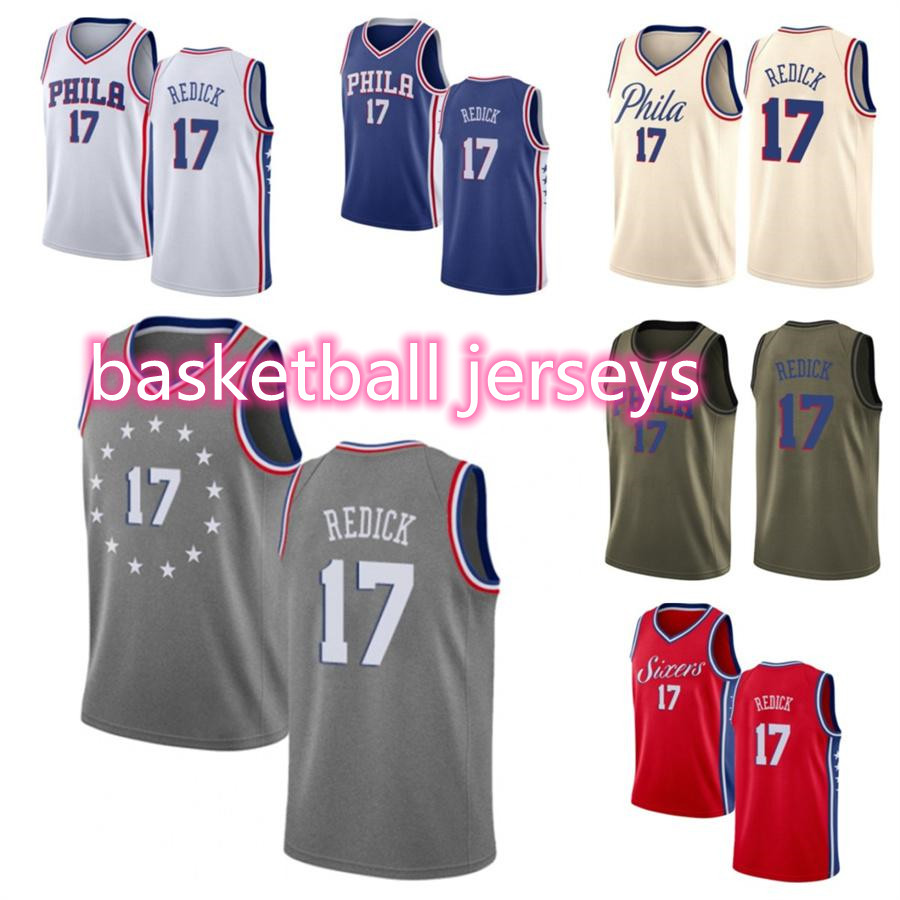 

2021 JJ custom men women youth 17 Redick basketball jerseys red Blue jersey leave number name, 15