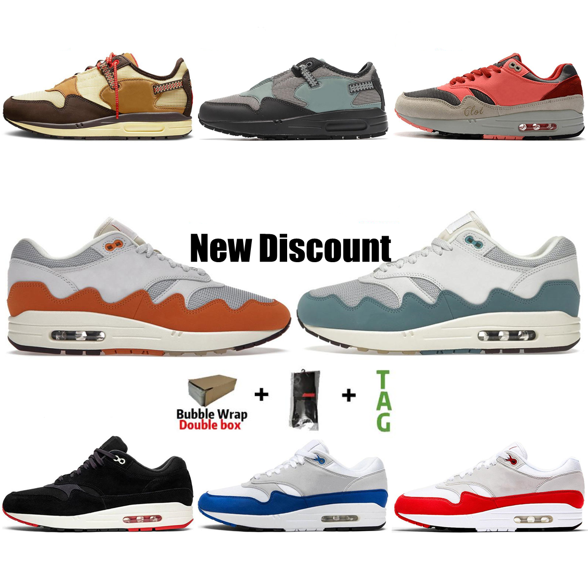 

2022 High Quality New Sports Running Shoes Fashion Trend Gray Rice Dumplings Blue Wave Pattern Low Cut Sneaker Original Shoe Box Size 36-45