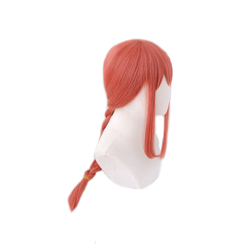 

Anime Chainsaw Man Makima Cosplay Wigs Red Braided Long Heat Resistant Synthetic Hair Halloween Party Role Play + Free Hairnet