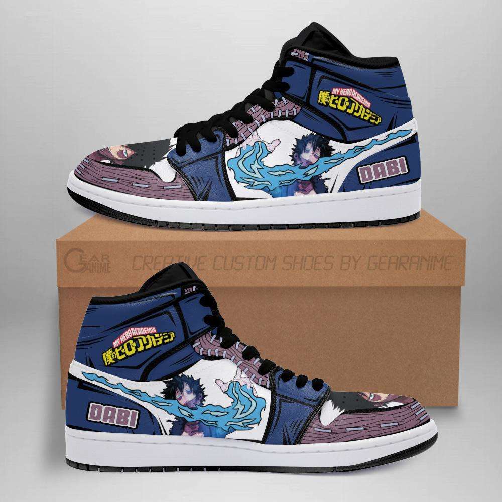 

Customization Dabi Sneakers Skill My Hero Academia Anime Shoes, Others