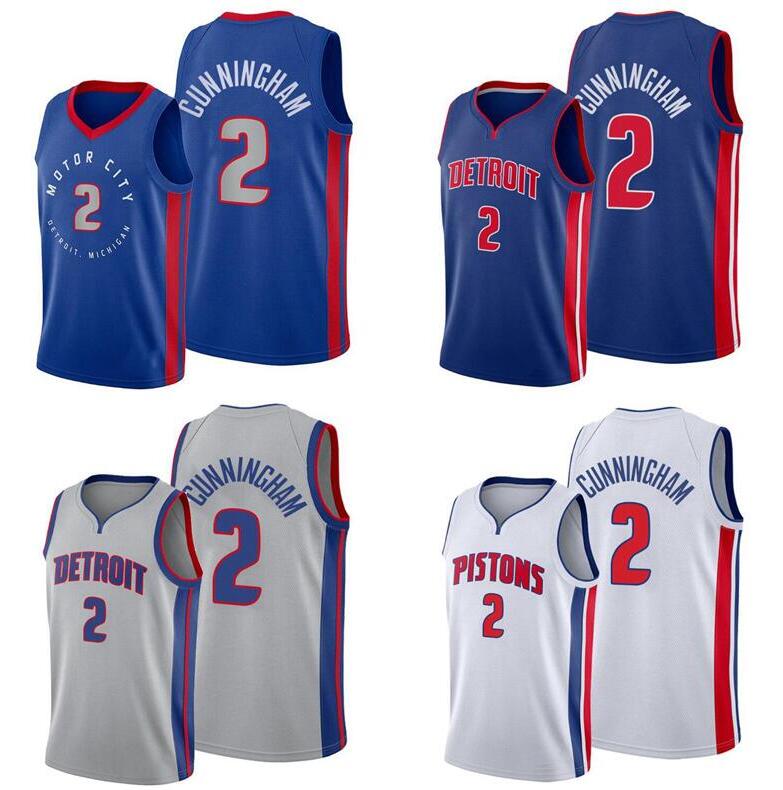 

Stitched Men Youth Basketball Jerseys 2 Cade Cunningham jersey S-XXL