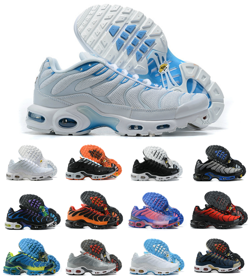 

2022 fashion mens tn plus running shoes trainers triple black white Hyper Blue Oreo Smoke Grey Worldwide Pink Fade Atlanta true green men Outdoor sports sneakers, Bubble package bag