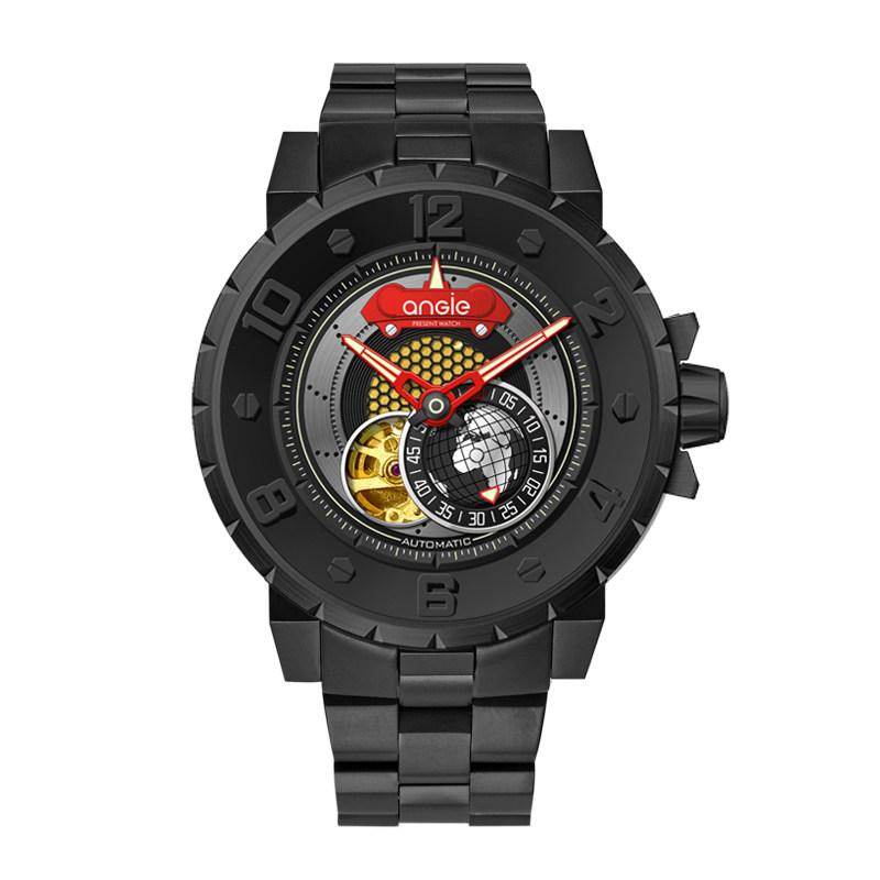 

Wristwatches Men Automatic Watch,mens Fashion Wrist Watches ANGIE Man Self Wind Mechanical Wristwatch Waterproof Sport Clock Big Dial Montre, Men watch 3