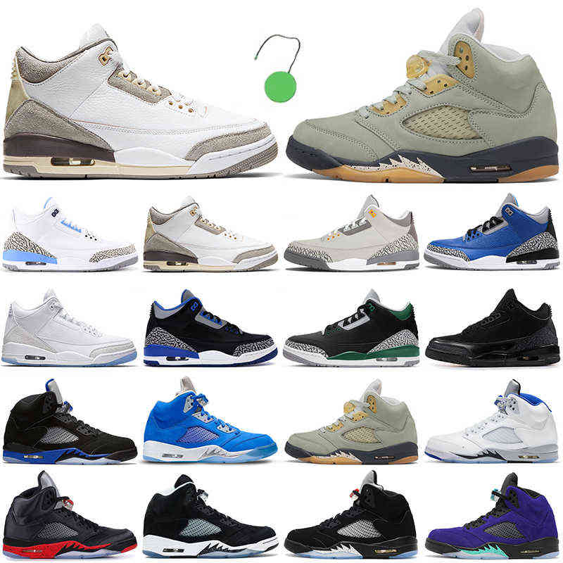 

Cheaper Basketball Shoes 3 5 Air Jorden 3s Jumpman 5s Racer Blue Bluebird Jade Horizon Midnight Navy Black Cat Cool Grey Men