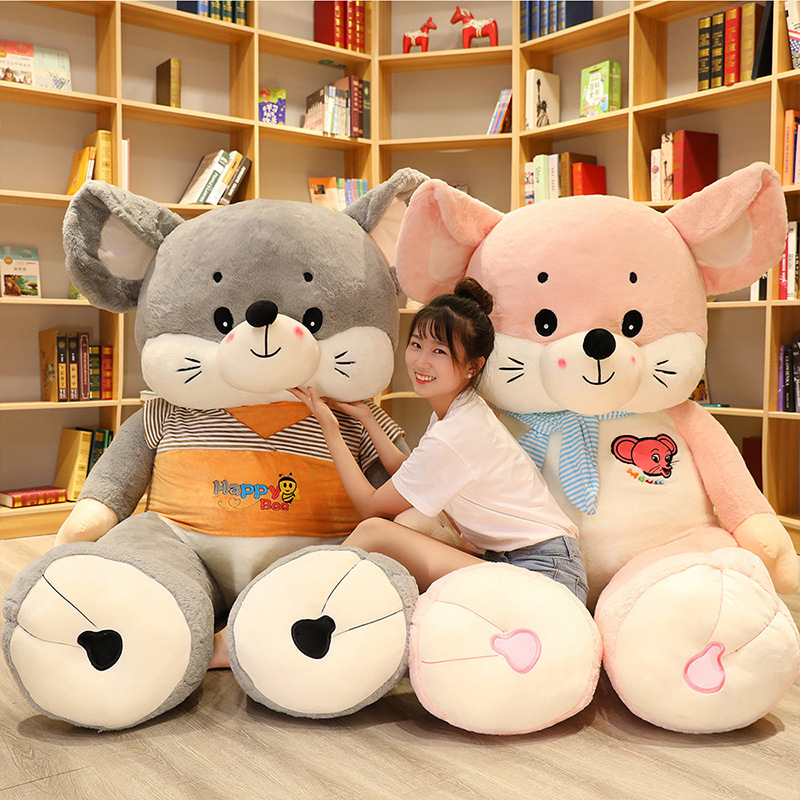

Net red cute big mouse doll plush toy rat year mascot doll female bonus doll sleep pillow bed