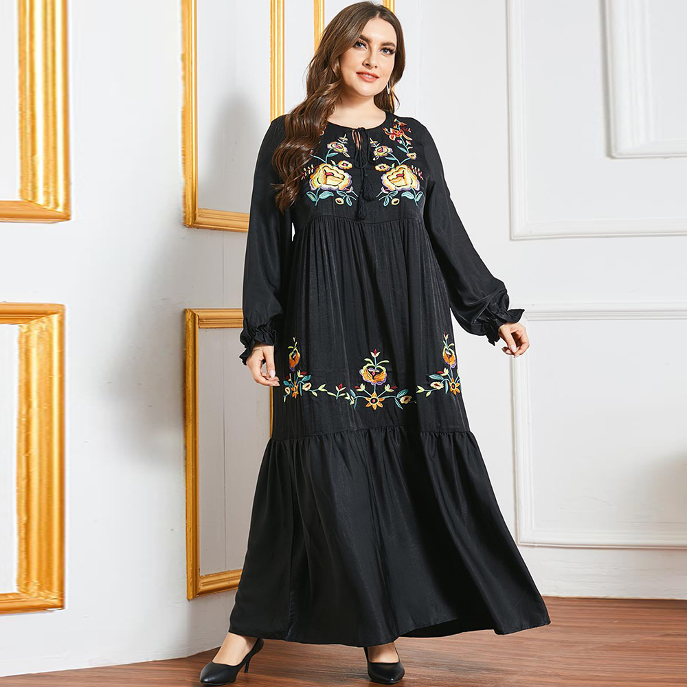 

Dresses For Women 2021 Ramadan Eid Mubarak Abaya Dubai Turkey Arabic Muslim Dress Islam Clothing Vestidos Robes Longue Kaftan