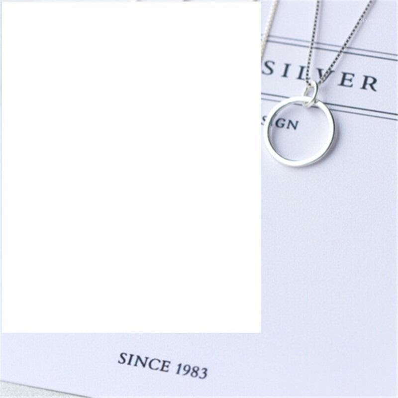 

Chains Euro-American Geometric Triangle Square Necklace Silver Plated