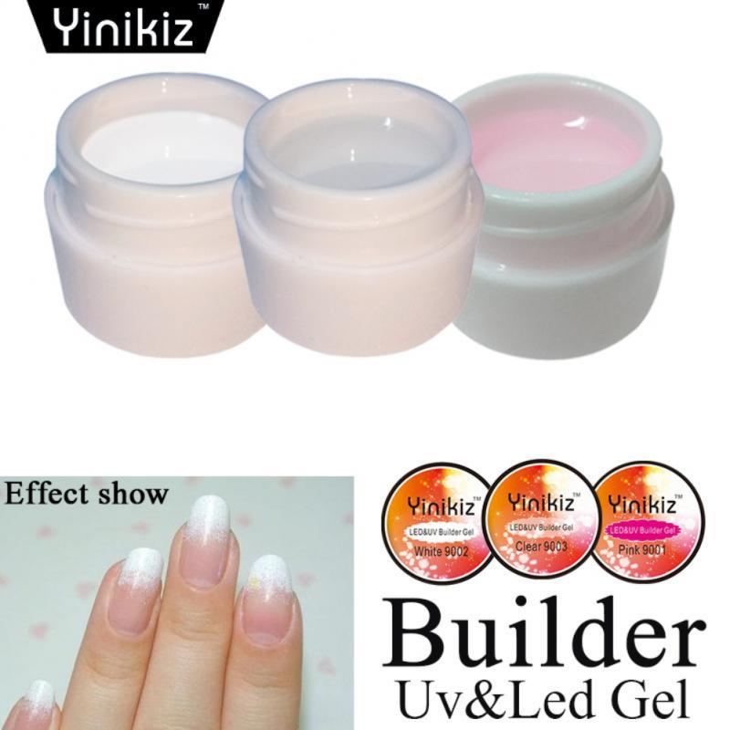 

Nail Gel 15ml Extension Acrylic White Clear Quick Building For Nails Finger Prolong Form Tips Manicure DIY Design Tools, Red;pink