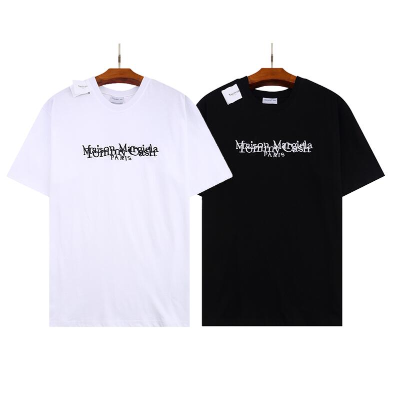 

2022MM summer luxury whiteT Shirt for men women tee short sleeve Maison embroidery t-shirts
