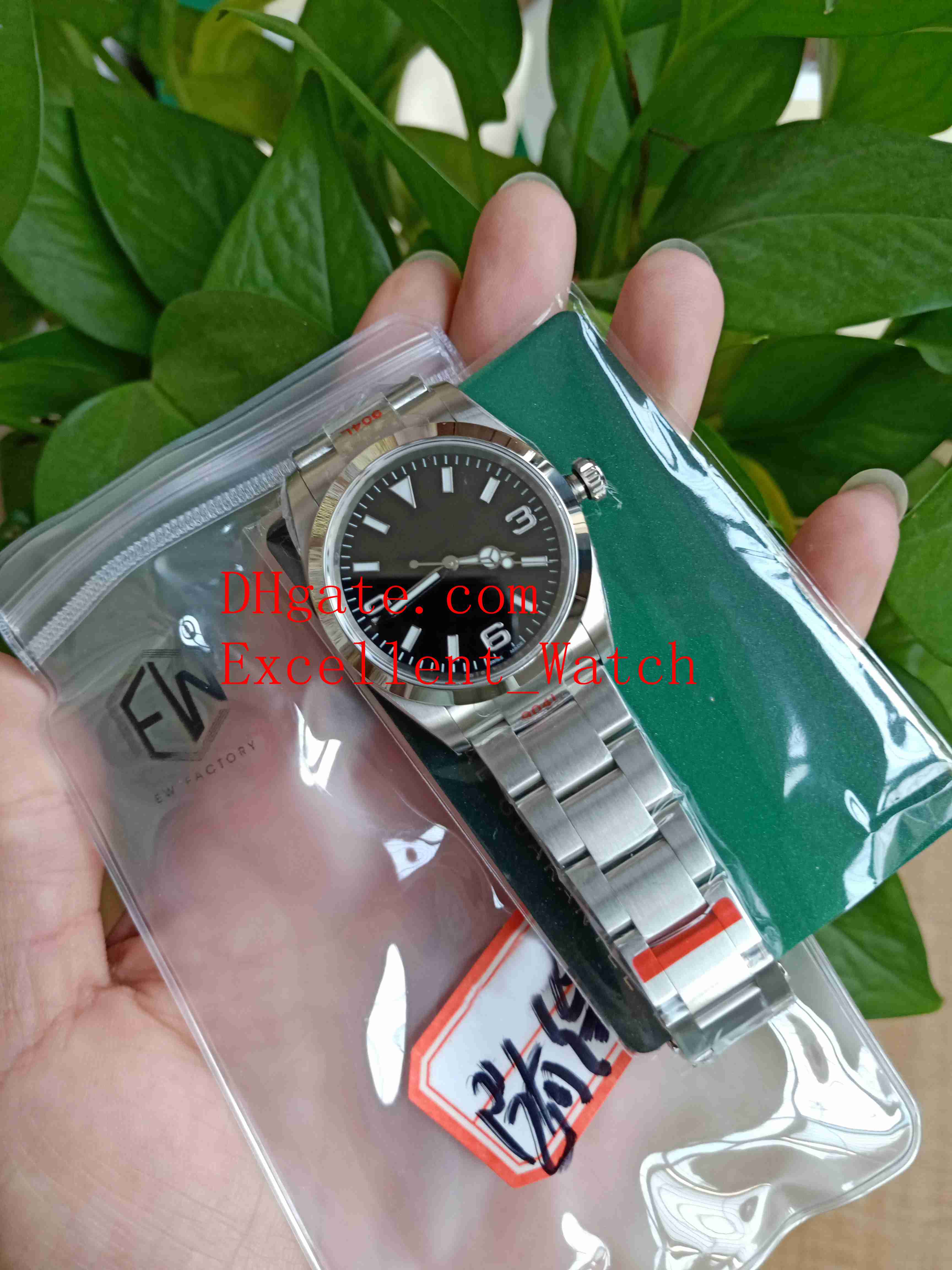 

EW Factory Wristwatches Size 36mm 124270 Sapphire glass Black Dial 3230 Movement Automatic Mechanical 904 steel case Unisex Watch Watches