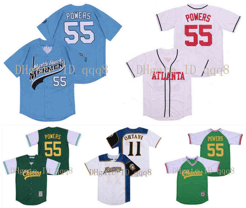 

55 Kenny Powers Jersey Hokkaido Nippon-Ham Fighters 11 Shohei Ohtani Eastbound and Down Mexican Charros Movie Baseball 100% Stitched, As pic