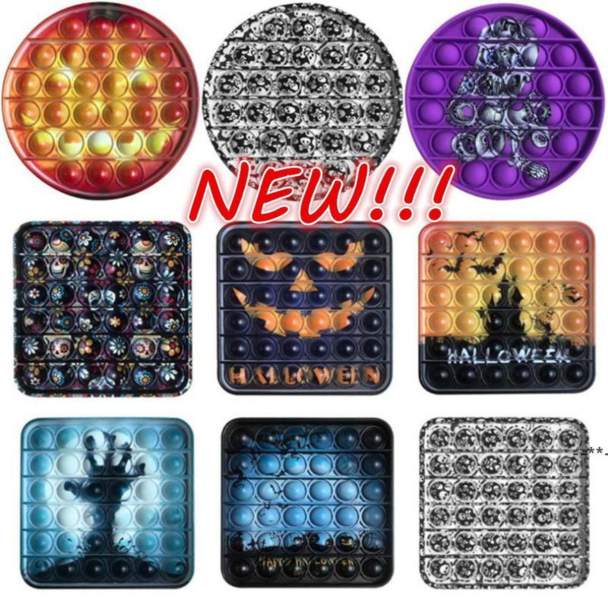 

Halloween Fidget Toys Silicone Push Bubble Adult Stress Relief Toy Antistress Soft Squishy Anti-Stress Gift Wholesale HHF8767