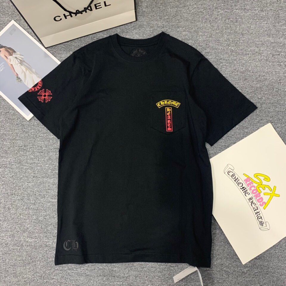 

Outlet 2021 New Fashion Brand High-end Crosin Short Sleeve Printed Colorful Gradient T-shirt for Men and Women YNI6, White