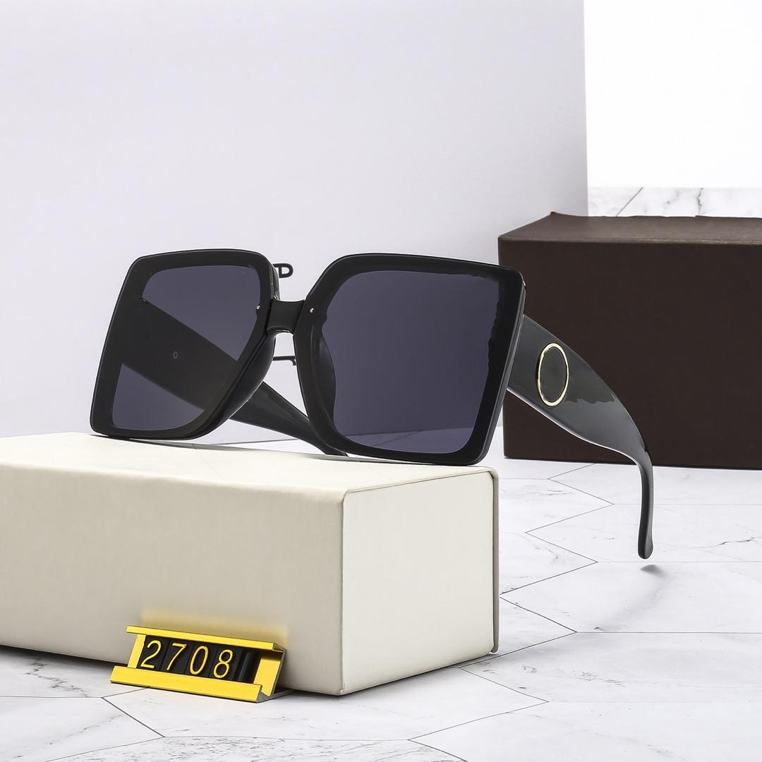 

Designer Summer Style Womens Sunglasses Millionaire Square Large Women Sunglasses UV Protection Fahion Mixed Color 2708 Come With Box
