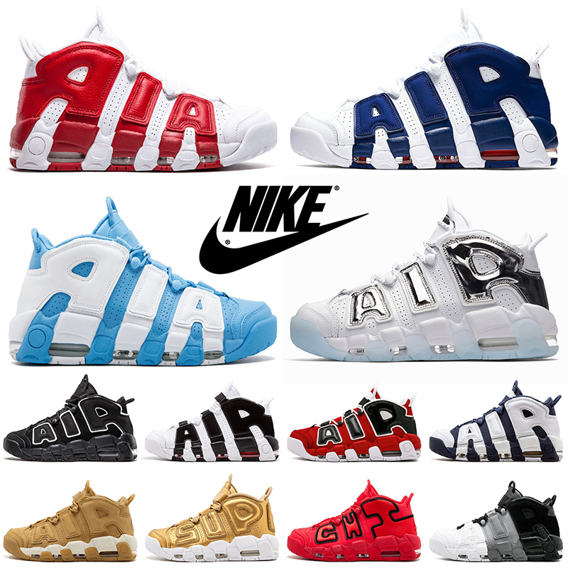 

2021 Arrival NIKE Air More Uptempo Scottie Pippen Basketball Shoes Mens Womens Bulls Olympic Supreme Chrome Trainers Sneakers SIZE 13, A13 unc 36-47