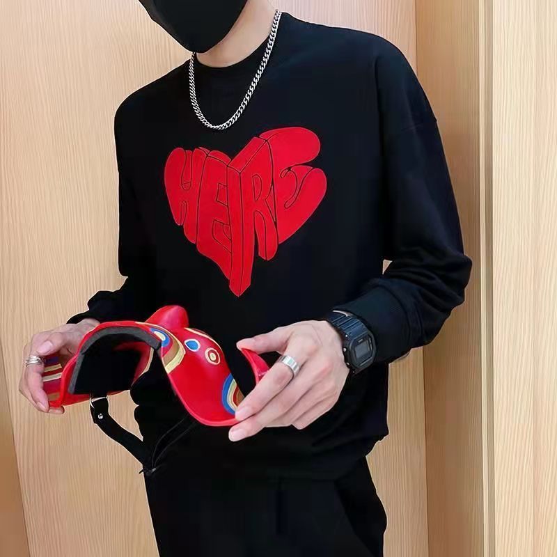 

Men's designer Hoodie high quality spring and autumn winter coat knitted low collar shirt printed knitted letter jacquard, Black