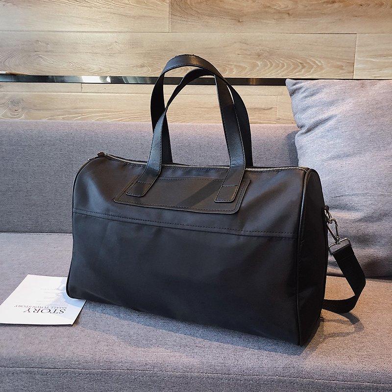 Duffel Bags Nylon Travel Bag Fashion Packing Rivet Duffle Luggage Black Organizer Outdoor Sports Weekend-image-697814269