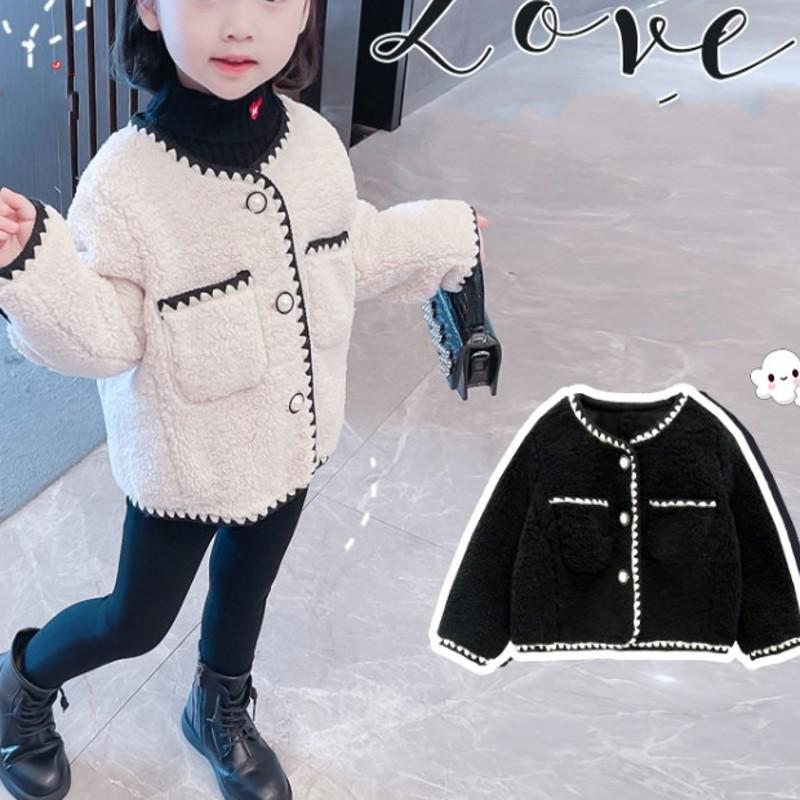 

Jackets Girls Jacket Fleece Thickness Kids Coats Children Outerwear Winter Autumn 2021BT349, Blue;gray