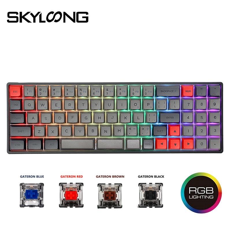 

Keyboards SKYLOONG SK73s Mini Teclado Inalambrico Bluetooth EspaÃ±ol Gaming Laptop Programmable Keyboard Gateron Switch PBT Keycaps Backlit