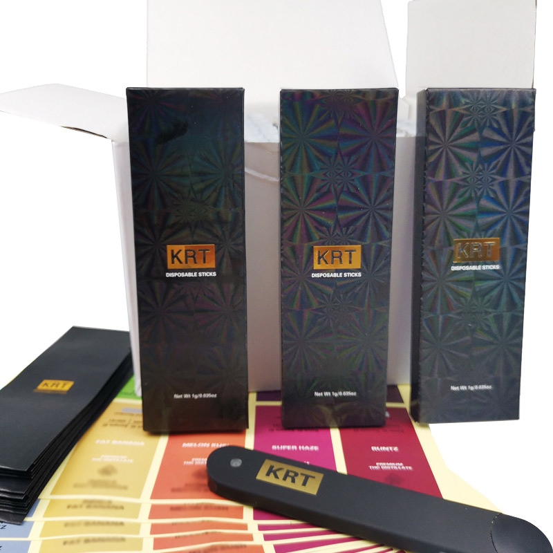 

KRT Disposable Vape Pen Stick 1000mg With packaging box empty vaporizer Thick Oil Pod System