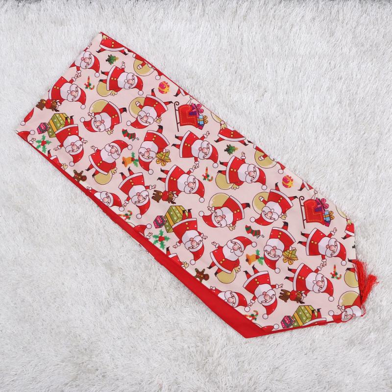 

Santa Elk Pattern Tablecloth Christmas Table Cover Creative Decoration Cloth