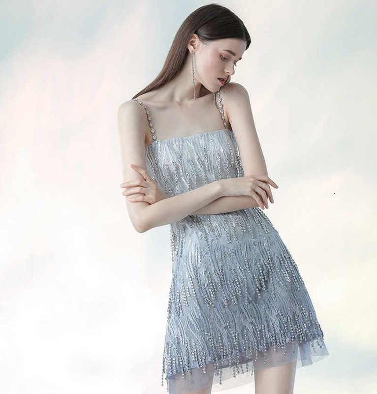Party Dresses 2022 Summer Australian French Celebrity Temperament Drill Suspender Fashion Dresses Dign-image-702010276