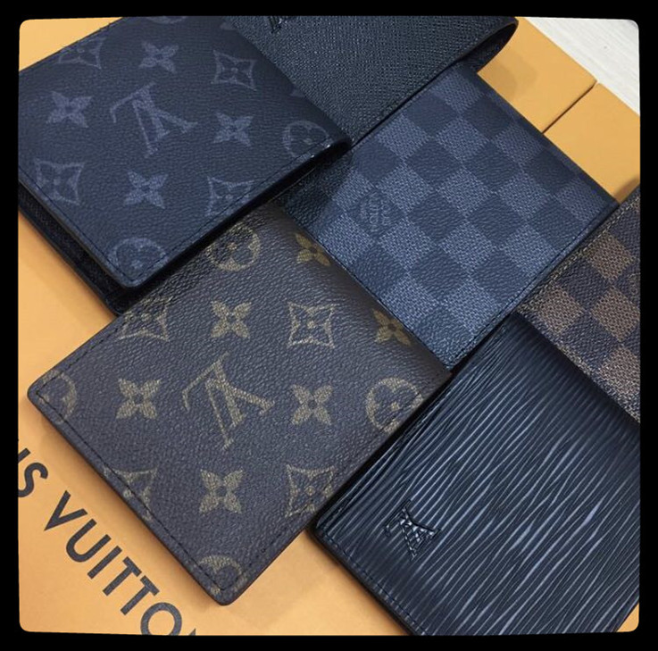 

777 LV LOUIS bag VITTON Paris plaid style luxury purse special multiple short small bifold VITTON wallet with box and Dust Bag, Red;black