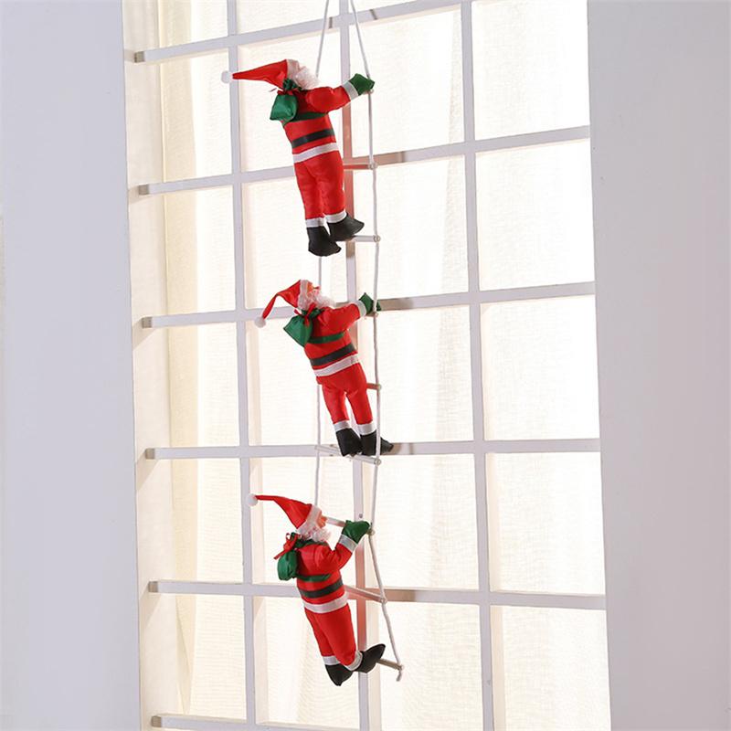 

Christmas Decorations 2022 Gift Climbing Ladder Santa Claus Ornament Decoration For Home Tree Hanging Decor
