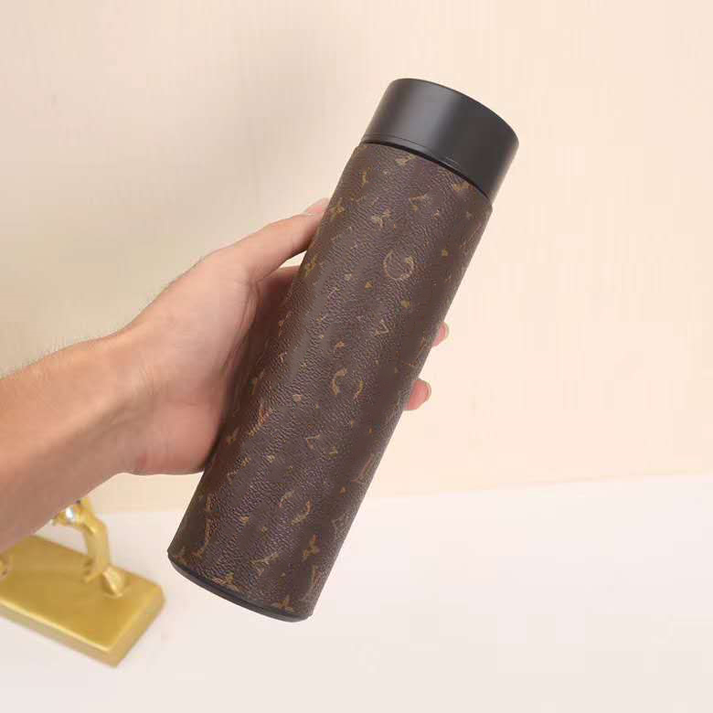 

Wholesale Fashion Luxury Thermos Stainless Steel Water Bottles 500ml Brands Portable Thermos Cup Classic Design Free Ship