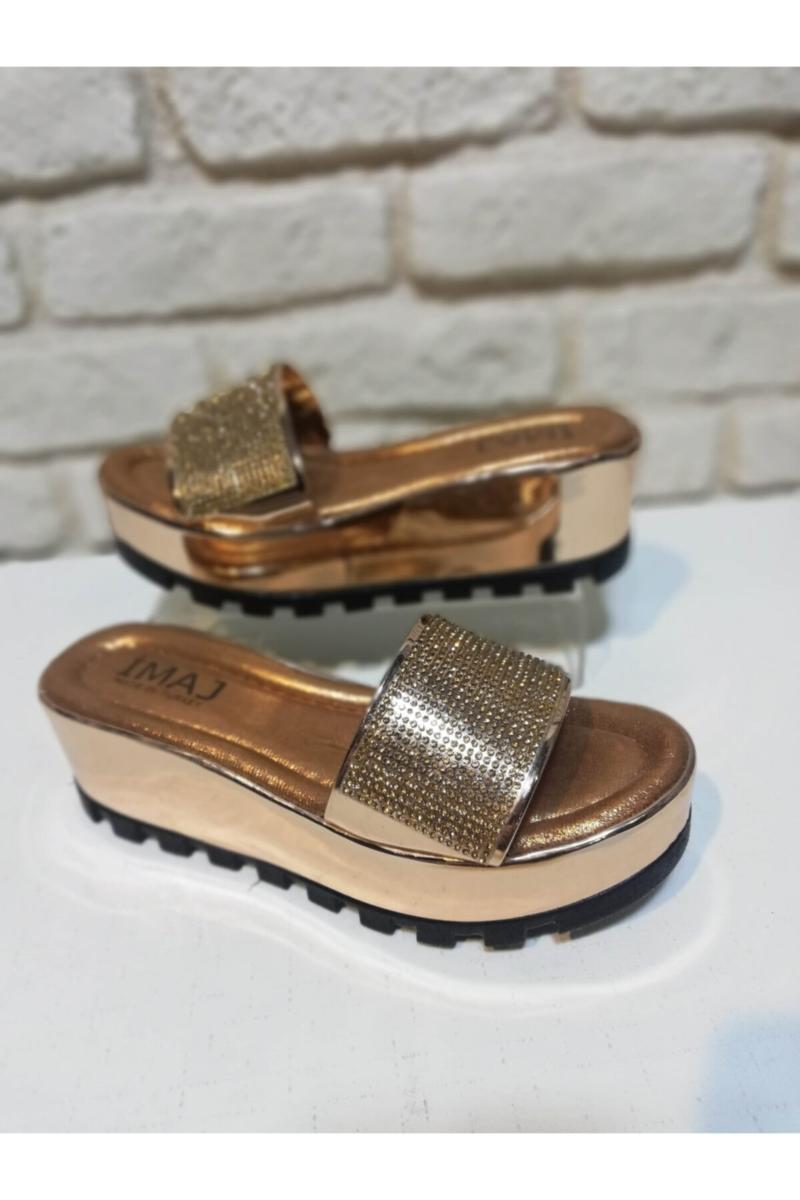 

Slippers Women Padding Japanned Leather Stone, As pic