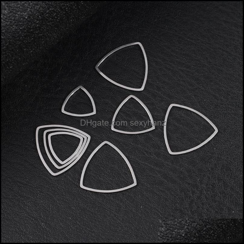 

Findings & Components Charms 30-20Pcs/Lot Stainless Steel Geometric Bezel Hollow Pendant Earrings Necklace Supplies For Diy Jewelry Making A