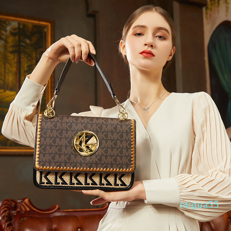 

Genuine leather handbags Fashion messenger Armpit shoulder diagonal bag, Black