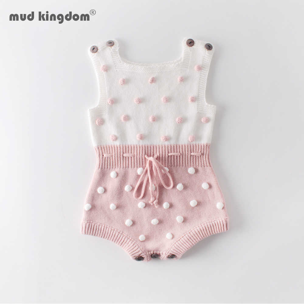 

Mudkingdom Baby Spring Autumn Romper Clothes Kintted born Infant Sweater Clothing Boy Girl Overall 210615, Apricot pink