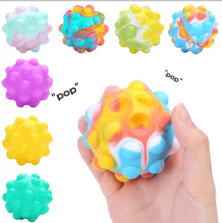 

Fidget Toys Bubble Vent Ball 3D Decompression Squeeze Balls Squishy Simple Dimple Game Sensory Toy for Autism Special Needs Stress Party Favor gifts Christmas