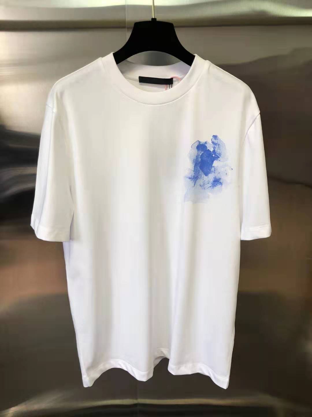

21SS early spring Short sleeve Tee Men Women High Street Fashion Short Sleeves T-Shirts Summer Breathable Tee zdll0425., White;black