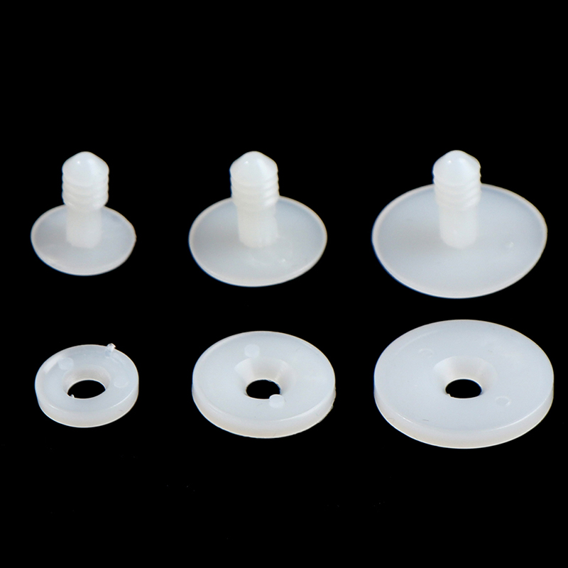 

20Sets 15/20/25mm White Plastic Doll Joints Dolls Accessories For Stuffed Toys Teddy Bear Making DIY Crafts Child Gift