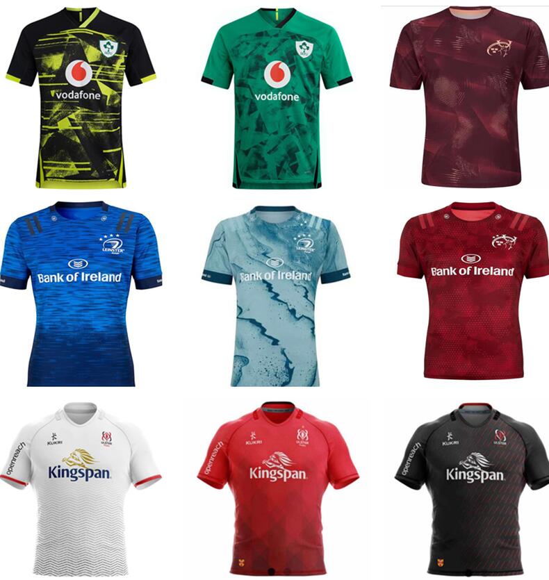 

20 21 Ireland rugby Jerseys Irish IRFU Munster city League Leinster alternate jersey 2020 2021 ulster Irishman shirts, Black;gray