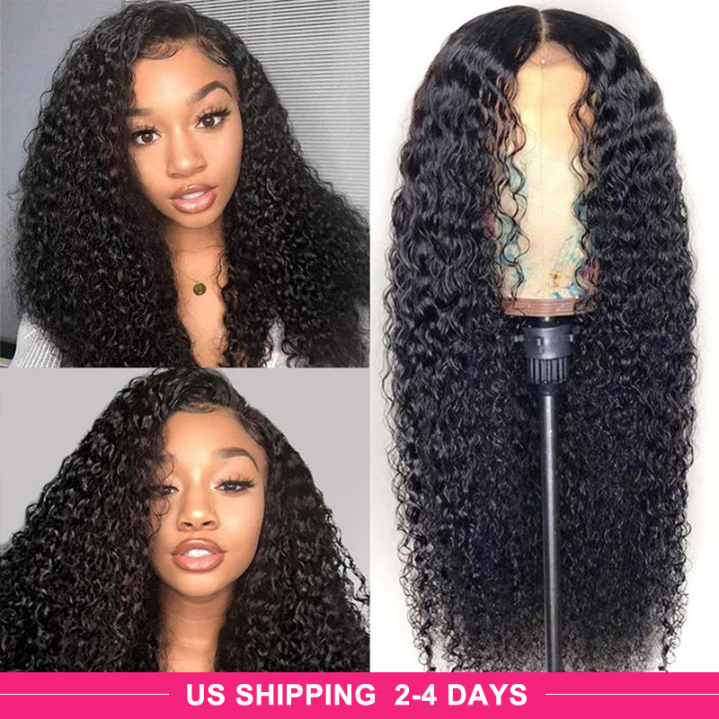

Ishow Transparent 4*4 Lace Closure Wig 28 30 34 40inch Straight Pre-Plucked Human Hair Wigs Lace Wig Indian Peruvian Hair Kinky Curly Body W, Black;brown