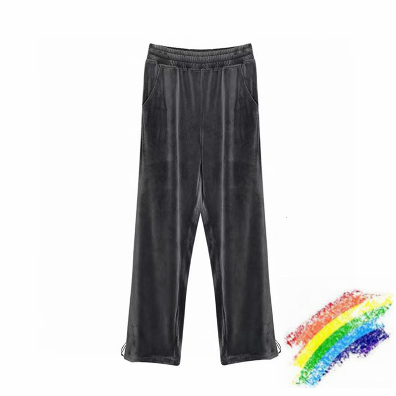 

Men' Pants 2021ss straight veet drape awge needles hip hop pants drawstring track Japanese sweat