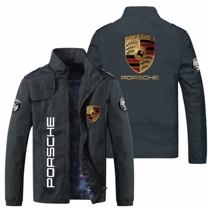 

2021 spring and autumn new men's printed large motorcycle style jacket, Khaki