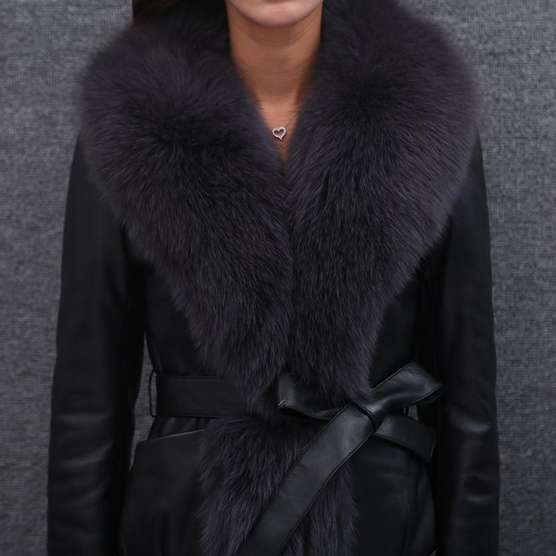 

Women's Fur & Faux GAMPORL 2021 Winter Fashion Coats And Jackets For Women Puffer Jacket Short With Collar Black Belt Lady